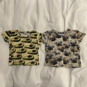 Avocado left! - 1.5-2Y Sleep-No-More 100% Cotton T-shirt in Avocado Print